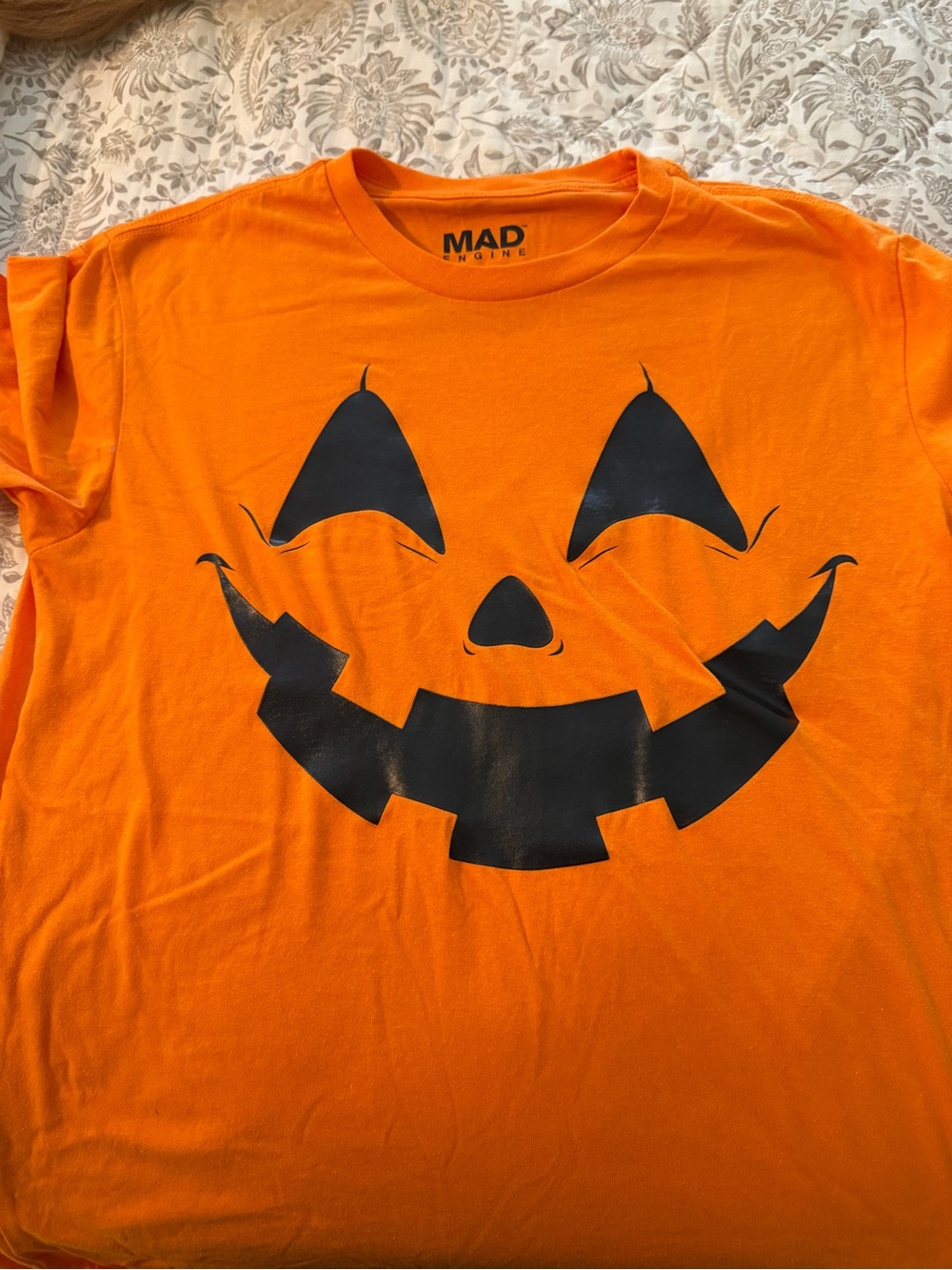 MAD Engine Orange Graphic Logo Tee